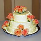 Floral decoration for the wedding cake (680)