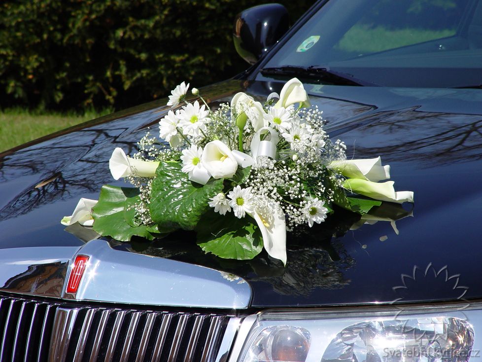 Decoration for the wedding car
