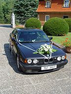 Decoration for the wedding car