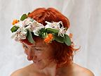 Floral wreath in her hair (198)