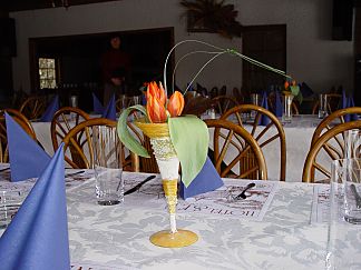 Floral decoration for the feast