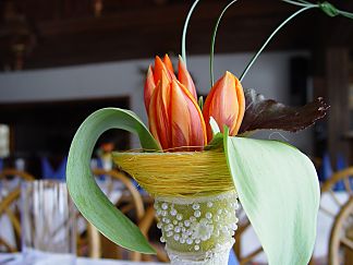 Floral decoration for the feast