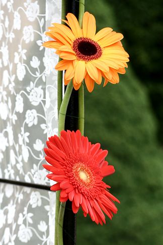 Floral wedding arch