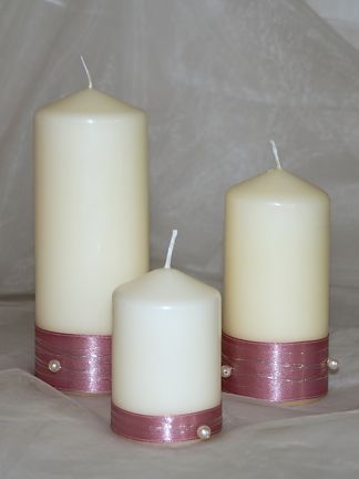 Decorated candles