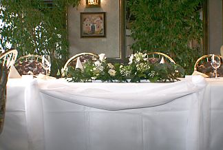 Decoration for the wedding table