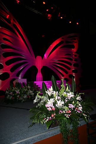 Floral decor Prague Congress Centre