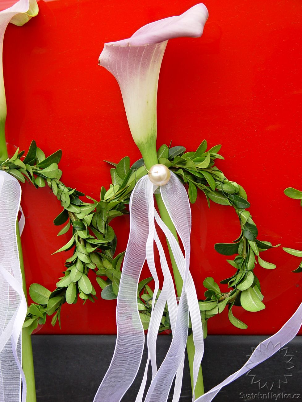 Decoration for the wedding car