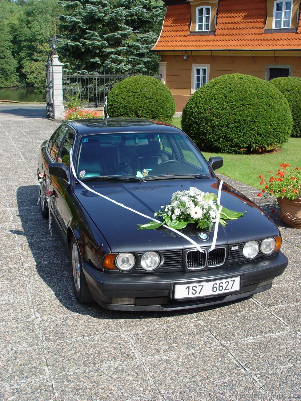 Decoration for the wedding car