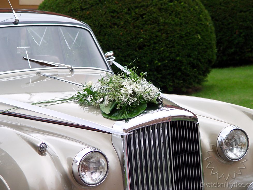 Decoration for the wedding car