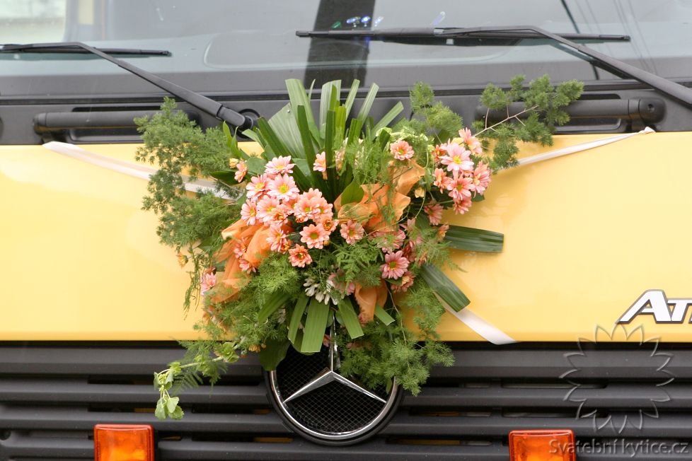 Decoration for the wedding car