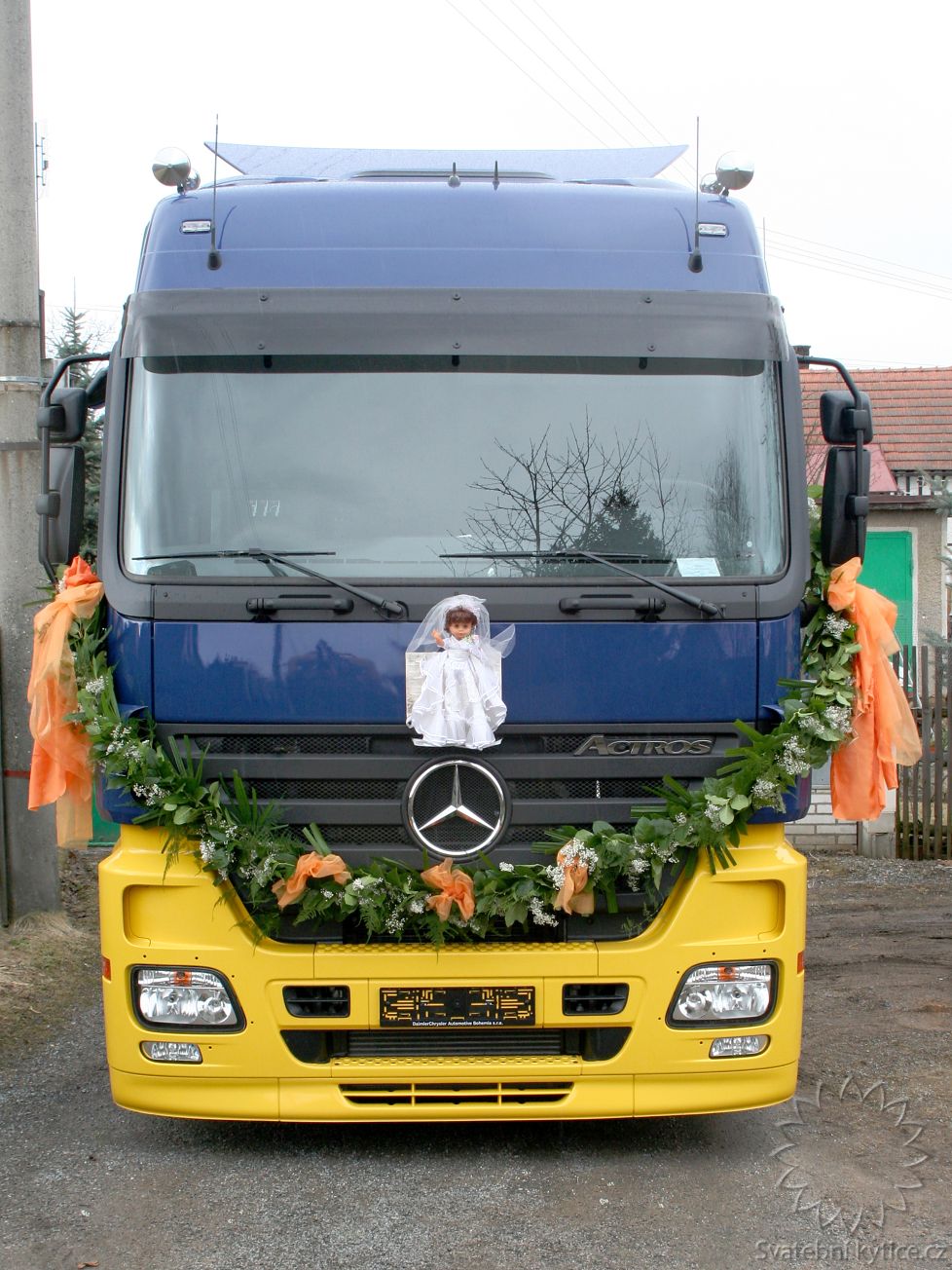 Decoration for the wedding car