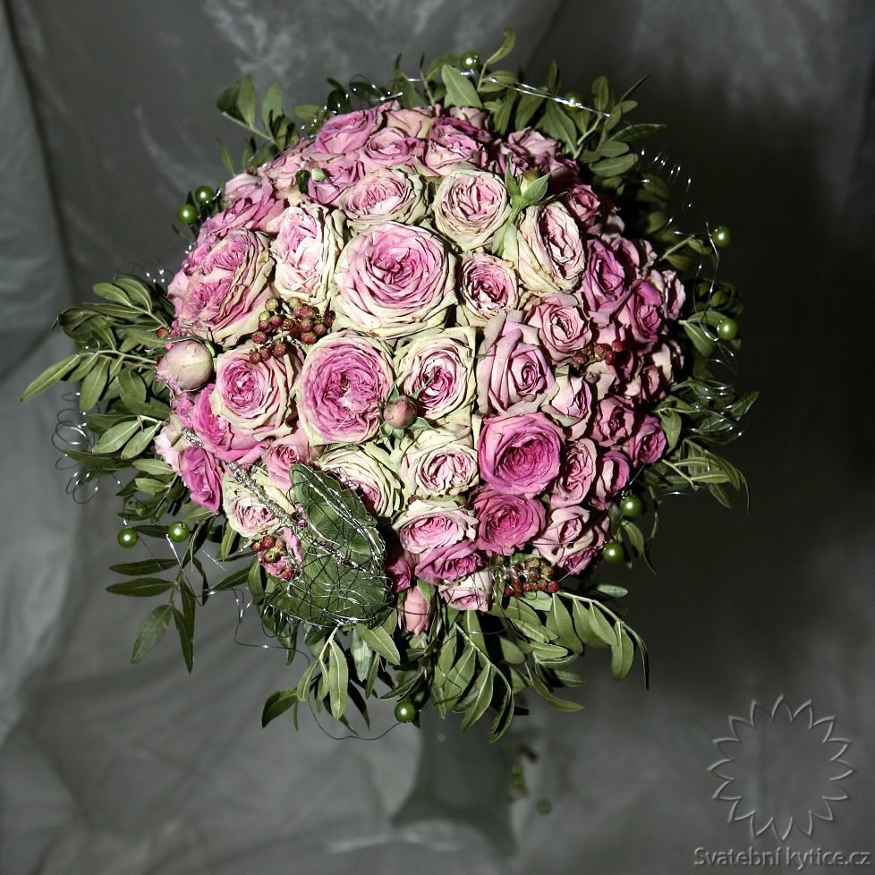 Freeze dried wedding bouquet
